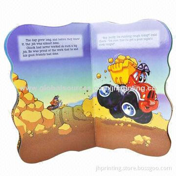 Educational Children's Book, Die-cut into different Shapes, OEM Orders are Welcome